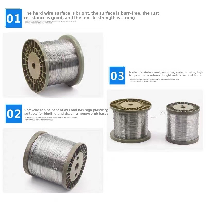 Stainless Wire Ss316 - 100 متر/وحدة 0.1 مللي متر 0.2